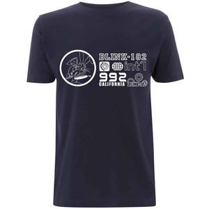 Blink-182 Unisex T-Shirt: International (Navy Blue) Blink-182 Unisex T-Shirt: International (Navy Blue)
