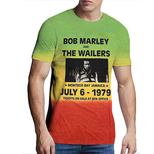 Bob Marley Unisex T-Shirt: Montego Bay (Green) (Wash Collection) Bob Marley Unisex T-Shirt: Montego Bay (Green) (Wash Collection)