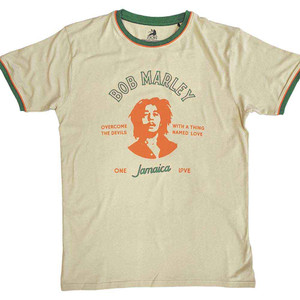 Bob Marley Unisex Ringer T-Shirt: Thing Called Love (Sand) Bob Marley Unisex Ringer T-Shirt: Thing Called Love (Sand)