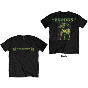 Bob Marley Unisex T-Shirt: Exodus (Black) (Back Print) Bob Marley Unisex T-Shirt: Exodus (Black) (Back Print)