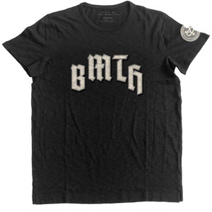 Bring Me The Horizon Unisex T-Shirt: Crooked Young Applique (Black) (Embellished) Bring Me The Horizon Unisex T-Shirt: Crooked Young Applique (Black) (Embellished)