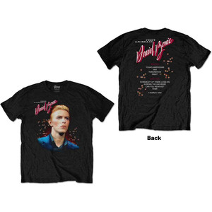 David Bowie Unisex T-Shirt: Young Americans (Black) (Back Print) David Bowie Unisex T-Shirt: Young Americans (Black) (Back Print)
