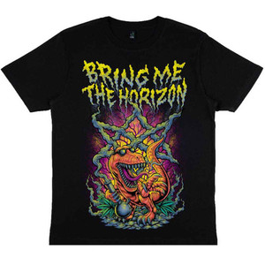 Bring Me The Horizon Unisex T-Shirt: Smoking Dinosaur (Black) Bring Me The Horizon Unisex T-Shirt: Smoking Dinosaur (Black)