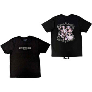 BlackPink Unisex T-Shirt: Pink Venom (Black) (Back Print & Embellished) BlackPink Unisex T-Shirt: Pink Venom (Black) (Back Print & Embellished)