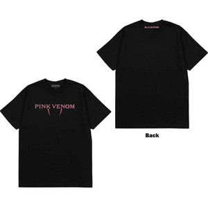 BlackPink Unisex T-Shirt: Pink Venom Logo (Black) (Back Print) BlackPink Unisex T-Shirt: Pink Venom Logo (Black) (Back Print)