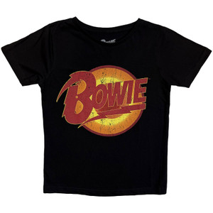 David Bowie Kids T-Shirt: Vintage Diamond Dogs Logo (Black)