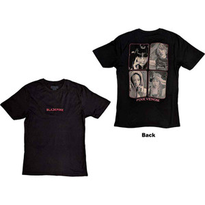 BlackPink Unisex T-Shirt: Pink Venom Group Photo (Black) (Back Print) BlackPink Unisex T-Shirt: Pink Venom Group Photo (Black) (Back Print)