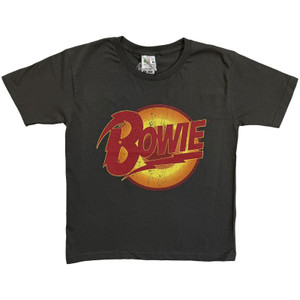 David Bowie Kids T-Shirt: Diamond Dogs Logo (Charcoal Grey)