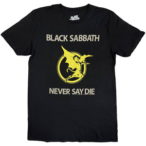 Black Sabbath Unisex T-Shirt: Never Say Die (Black) Black Sabbath Unisex T-Shirt: Never Say Die (Black)
