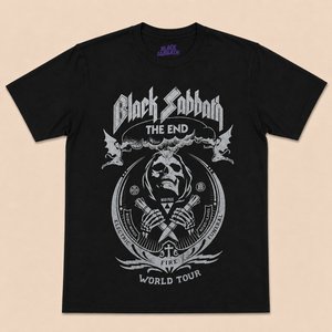 Black Sabbath Unisex T-Shirt: The End Mushroom Cloud (Black)