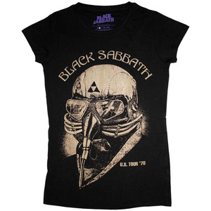 Black Sabbath Ladies T-Shirt: US Tour 1978 (Black) (Skinny Fit) Black Sabbath Ladies T-Shirt: US Tour 1978 (Black) (Skinny Fit)