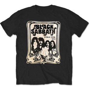 Black Sabbath Unisex T-Shirt: World Tour 1978 (Black) Black Sabbath Unisex T-Shirt: World Tour 1978 (Black)