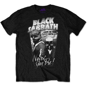 Black Sabbath Unisex T-Shirt: Never Say Die Grey Tone (Black) Black Sabbath Unisex T-Shirt: Never Say Die Grey Tone (Black)