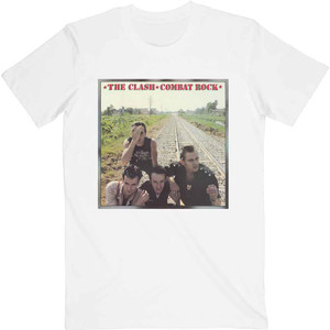 The Clash Unisex T-Shirt: Combat Rock (White) The Clash Unisex T-Shirt: Combat Rock (White)