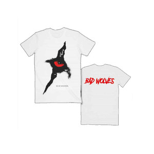 Bad Wolves Unisex T-Shirt: Dear Monsters Eye & Logo (White) (Back Print) Bad Wolves Unisex T-Shirt: Dear Monsters Eye & Logo (White) (Back Print)