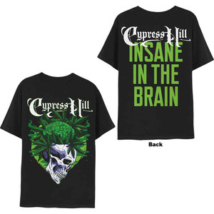 Cypress Hill Unisex T-Shirt: Insane In The Brain (Black) (Back Print) Cypress Hill Unisex T-Shirt: Insane In The Brain (Black) (Back Print)