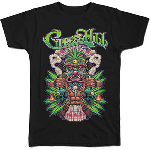 Cypress Hill Unisex T-Shirt: Tiki Time (Black) Cypress Hill Unisex T-Shirt: Tiki Time (Black)