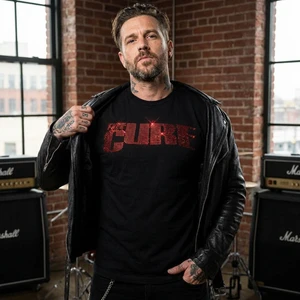 The Cure Unisex T-Shirt: Logo (Black) (Embellished)