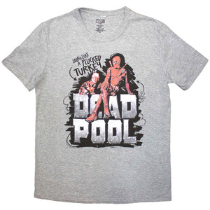 Marvel Comics Unisex T-Shirt: Deadpool Plucked Turkey (Grey) Marvel Comics Unisex T-Shirt: Deadpool Plucked Turkey (Grey)