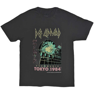Def Leppard Unisex T-Shirt: Tokyo (Charcoal Grey) Def Leppard Unisex T-Shirt: Tokyo (Charcoal Grey)