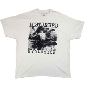 Disturbed Unisex T-Shirt: Sketch (White) (Ex-Tour) (X-Large) Disturbed Unisex T-Shirt: Sketch (White) (Ex-Tour) (X-Large)