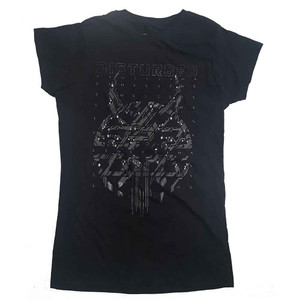 Disturbed Ladies T-Shirt: Omni Foil (Black) (Ex-Tour) Disturbed Ladies T-Shirt: Omni Foil (Black) (Ex-Tour)