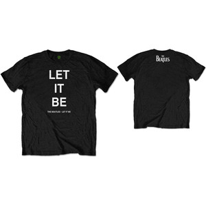 The Beatles Unisex T-Shirt: Let It Be (Black) (Back Print) The Beatles Unisex T-Shirt: Let It Be (Black) (Back Print)