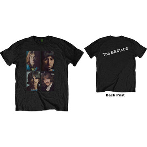 The Beatles Unisex T-Shirt: White Album Faces (Black) (Back Print) The Beatles Unisex T-Shirt: White Album Faces (Black) (Back Print)