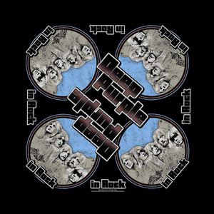 Deep Purple Unisex Bandana: In Rock (Black)