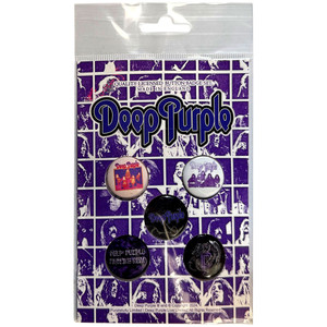 Deep Purple Button Badge Pack: Logo