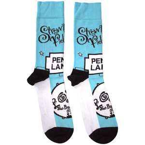 The Beatles Unisex Ankle Socks: Strawberry Fields/Penny Lane (Light Blue) (UK Size 7 - 11) The Beatles Unisex Ankle Socks: Strawberry Fields/Penny Lane (Light Blue) (UK Size 7 - 11)