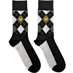 Madness Unisex Ankle Socks: Crown & M Green Diamond (Black) (UK Size 7 - 11) Madness Unisex Ankle Socks: Crown & M Green Diamond (Black) (UK Size 7 - 11)