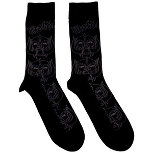 Motorhead Unisex Ankle Socks: Warpig Outlines (Black) (UK Size 7 - 11) Motorhead Unisex Ankle Socks: Warpig Outlines (Black) (UK Size 7 - 11)