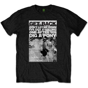 The Beatles Unisex T-Shirt: Rooftop Shot (Black) The Beatles Unisex T-Shirt: Rooftop Shot (Black)