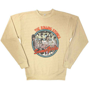 The Rolling Stones Unisex Sweatshirt: Some Girls Circle (Sand) The Rolling Stones Unisex Sweatshirt: Some Girls Circle (Sand)