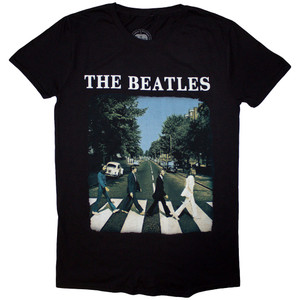 The Beatles Unisex T-Shirt: Abbey Road & Logo (Black) The Beatles Unisex T-Shirt: Abbey Road & Logo (Black)