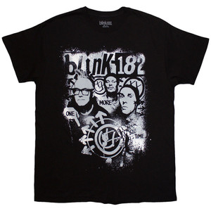 Blink-182 Unisex T-Shirt: One More Time Spray Paint (Black) Blink-182 Unisex T-Shirt: One More Time Spray Paint (Black)