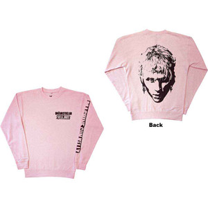 Machine Gun Kelly Unisex Sweatshirt: Pink Face (Pink) (Back & Sleeve Print) Machine Gun Kelly Unisex Sweatshirt: Pink Face (Pink) (Back & Sleeve Print)