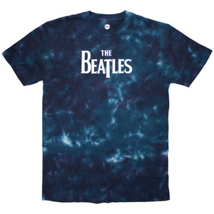 The Beatles Unisex T-Shirt: Drop T Logo (Blue) (Wash Collection) The Beatles Unisex T-Shirt: Drop T Logo (Blue) (Wash Collection)