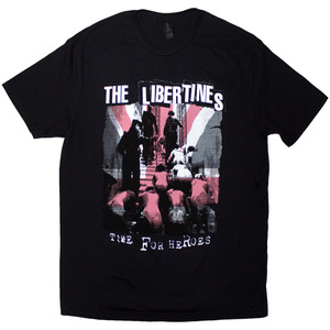 The Libertines Unisex T-Shirt: Time For Heroes Flag (Black) The Libertines Unisex T-Shirt: Time For Heroes Flag (Black)
