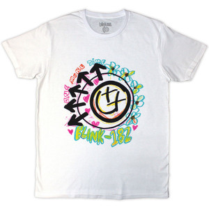 Blink-182 Unisex T-Shirt: Crayon (White)