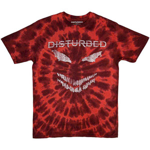 Disturbed Unisex T-Shirt: Scary Face (Red) (Wash Collection) Disturbed Unisex T-Shirt: Scary Face (Red) (Wash Collection)