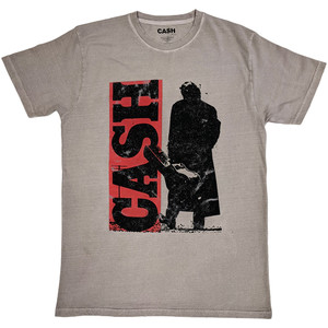 Johnny Cash Unisex T-Shirt: Bold Silhouette (Natural) Johnny Cash Unisex T-Shirt: Bold Silhouette (Natural)
