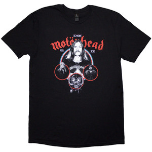 Motorhead Unisex T-Shirt: 50 Years Band Circles (Black) Motorhead Unisex T-Shirt: 50 Years Band Circles (Black)