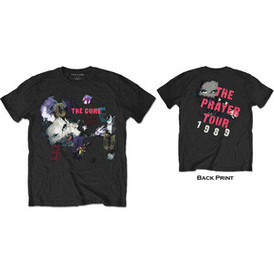The Cure Unisex T-Shirt: The Prayer Tour 1989 (Black) (Back Print)
