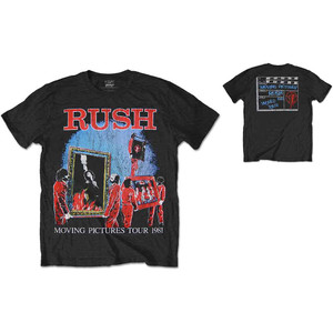 Rush Unisex T-Shirt: 1981 Tour (Black) (Back Print) Rush Unisex T-Shirt: 1981 Tour (Black) (Back Print)