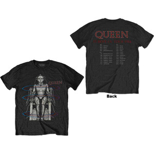 Queen Unisex T-Shirt: European Tour 1984 (Black) (Back Print) Queen Unisex T-Shirt: European Tour 1984 (Black) (Back Print)
