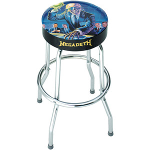 Megadeth Bar Stool: Rest In Peace Megadeth Bar Stool: Rest In Peace