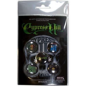 Cypress Hill Button Badge Pack: Logos