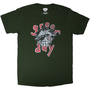 Green Day Unisex T-Shirt: Eye Patch (Green)